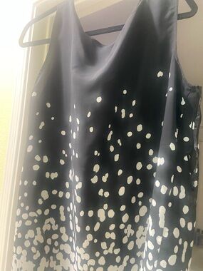Black and White Dotted Ombre Tank